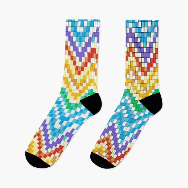 Item preview, 70's Groovy Mosaics Wavy Pattern designed and sold by Zoo-Moo.