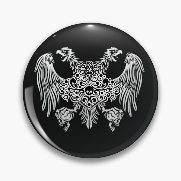 Item preview, heraldic double-headed eagle and skull designed and sold by amid999.