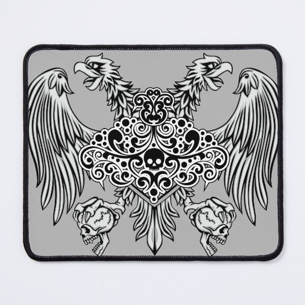 Item preview, heraldic double-headed eagle and skull designed and sold by amid999.