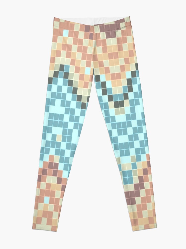 Disover 70's Groovy Mosaics Wavy Pattern Leggings