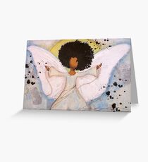 Boundless Angel, African American, Latina, Black Angel Greeting Card