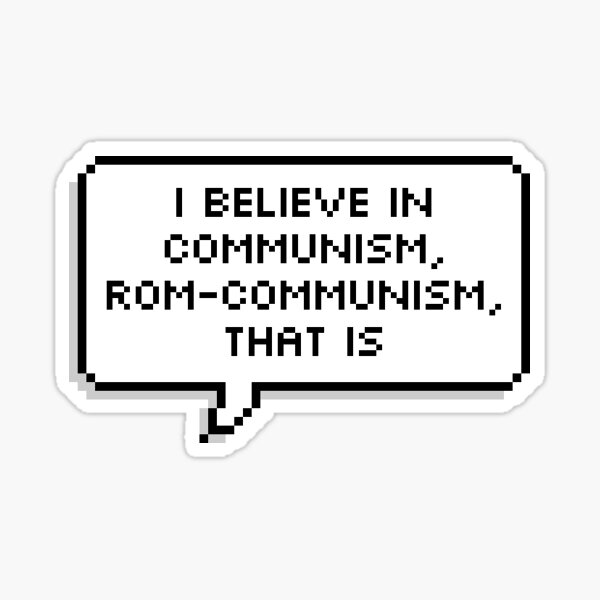 i believe in communism Sticker