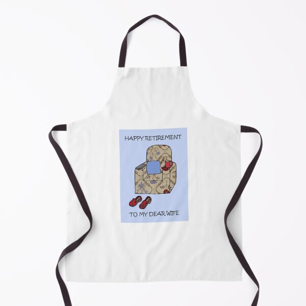 Item preview, Happy Retirement Wife Cartoon Armchair designed and sold by KateTaylor.