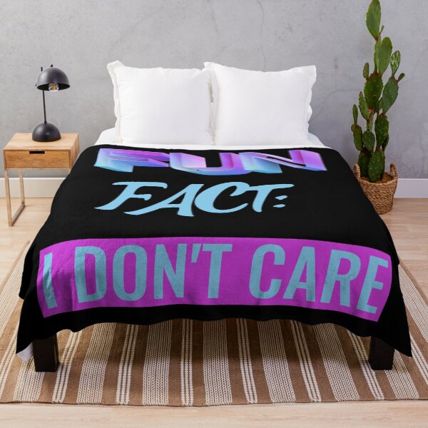 Item preview, Fun Fact I Don't Care Funny Sayings Graphic  designed and sold by Paula Helit.