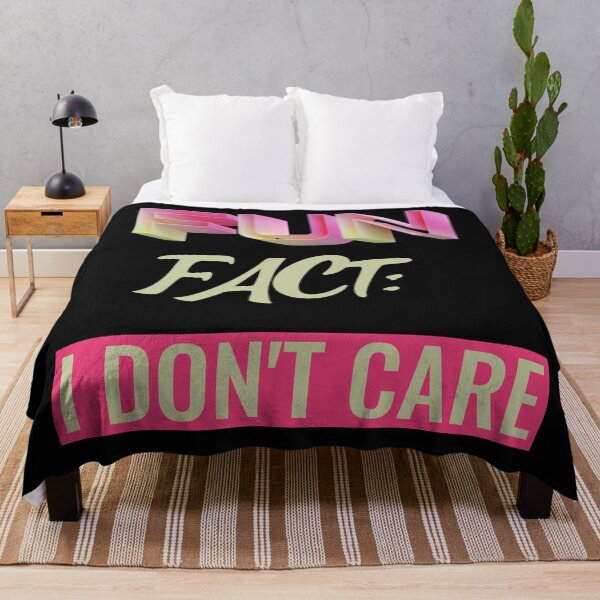 Item preview, Fun Fact I Don't Care Funny Sayings Graphic  designed and sold by Paula Helit.