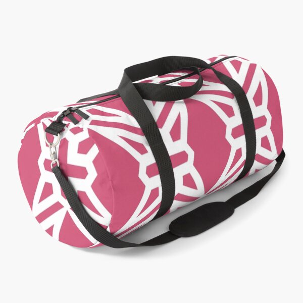 Item preview, Pink and White Geometric Shape Tile Pattern Pairs DE 2022 Popular Color Pink Punch DE5048 designed and sold by ColorOfTheYears.