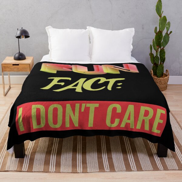 Item preview, Fun Fact I Don't Care Funny Sayings Graphic  designed and sold by Paula Helit.