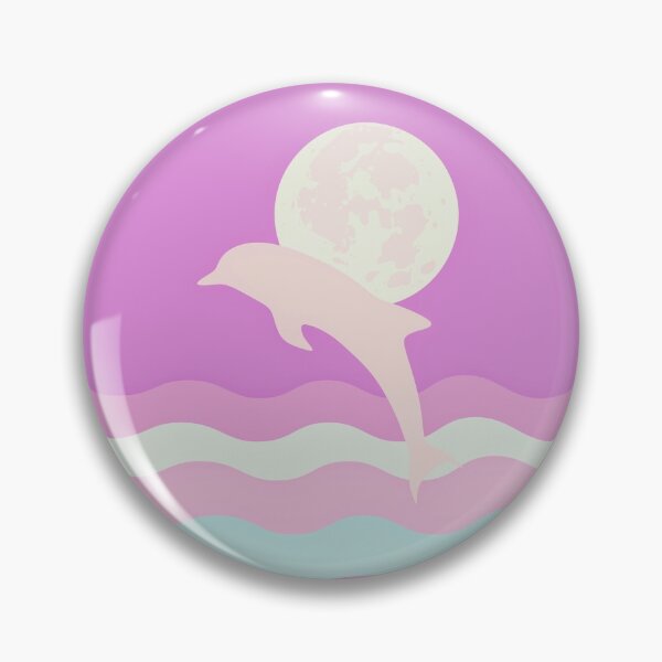 Item preview, Pink Dolphin Nighttime Scene designed and sold by fontspree.