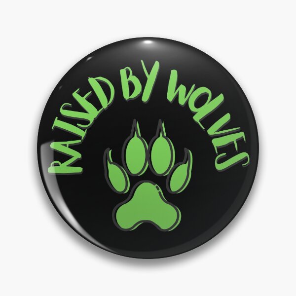 Item preview, Raised by Wolves Green Animal Paw Print Sarcasm Funny designed and sold by LGbubble.