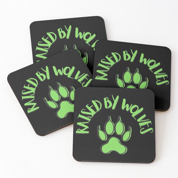 Item preview,  Raised by Wolves Green Animal Paw Print Sarcasm Funny  designed and sold by LGbubble.