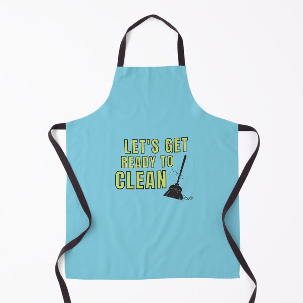 Item preview, Let's Get Ready to Clean Funny Cleaning Broom Housekeeping designed and sold by SavvyCleaner.