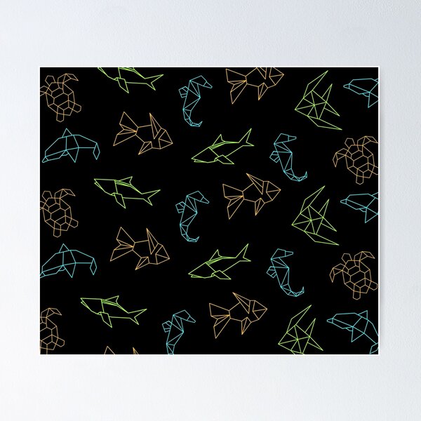 Item preview, Black Sealife Pattern designed and sold by TheArtAngels.
