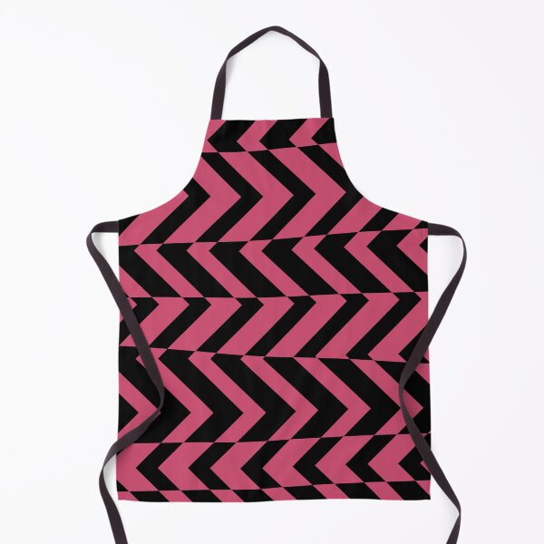 Item preview, Black and Pink Chevron Horizontal Stripe Pattern Pairs DE 2022 Popular Color Pink Punch DE5048 designed and sold by ColorOfTheYears.
