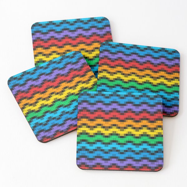 Item preview, Groovy Wavy Cubes In Retro 70 S Colors designed and sold by Zoo-Moo.