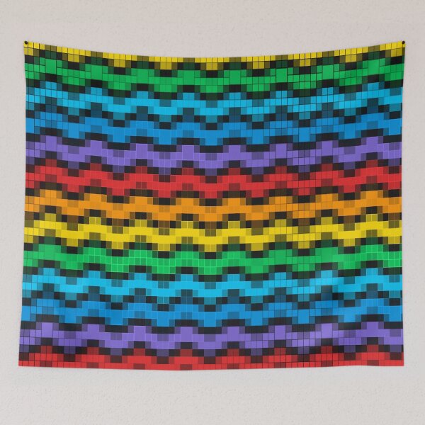 Item preview, Groovy Wavy Cubes In Retro 70 S Colors designed and sold by Zoo-Moo.