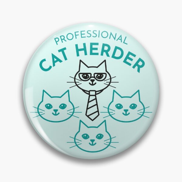 Item preview, Professional Cat Herder and Manager blue designed and sold by ellastella.