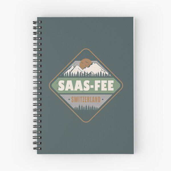 Item preview, Saas-Fee Switzerland Swiss Alps Vintage Hiking Design designed and sold by CynthiaGraphics.