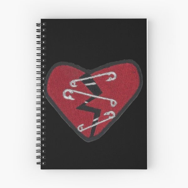 Item preview, Goth alt heart with pins  designed and sold by Eternallykawaii.