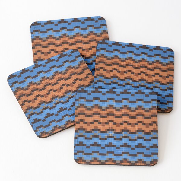 Item preview, Groovy Wavy Cubes In Retro 70's Colors designed and sold by Zoo-Moo.