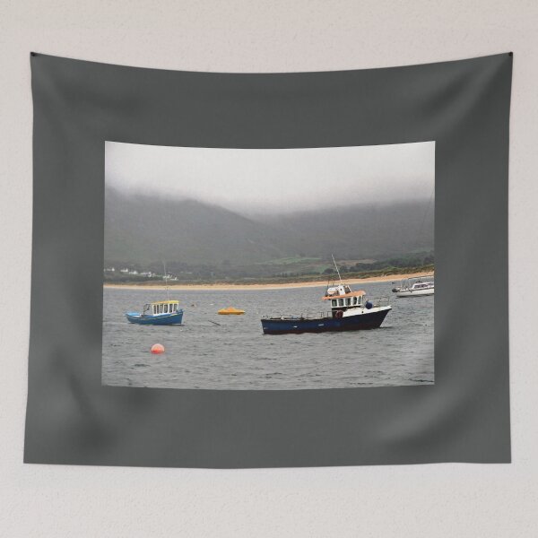 Item preview, Fermanagh Fishing Boats in the rain designed and sold by Shulie1.