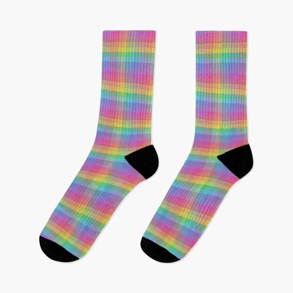 Aperçu de l'œuvre Plaid arc-en-ciel pastel créée et vendue par spaceacedesigns.