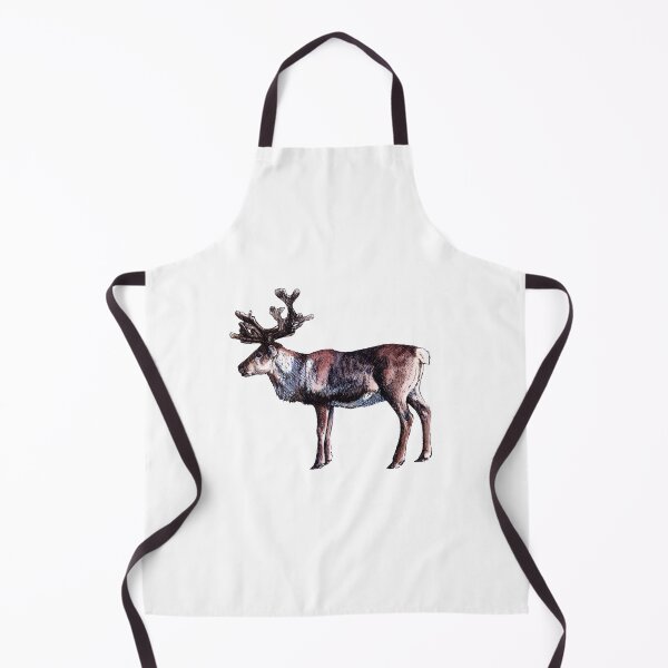 Item preview, Reindeer - Ink and Watercolor Traditional Illustration designed and sold by AquarellChill.