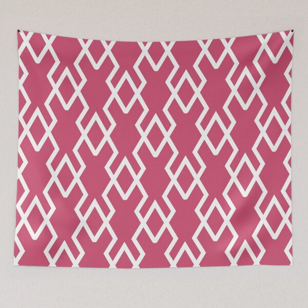 Item preview, Pink and White Tessellation Line Pattern 19 Pairs DE 2022 Popular Color Pink Punch DE5048 designed and sold by ColorOfTheYears.