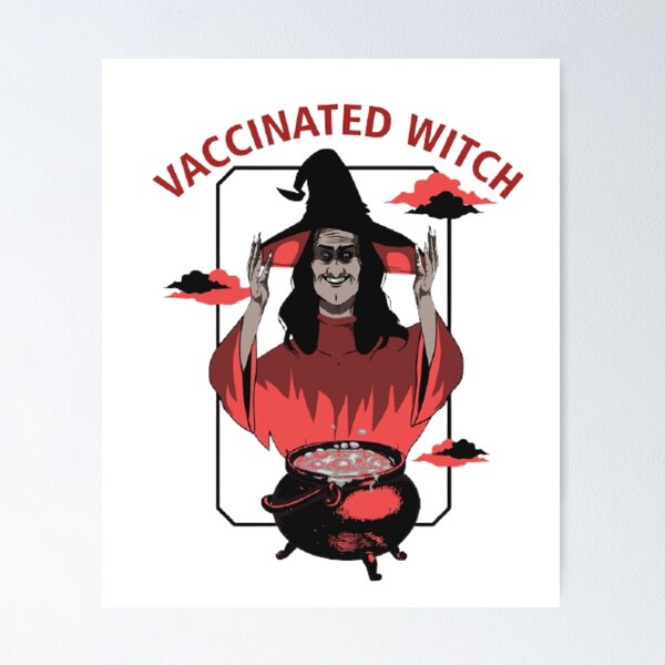 Item preview, vaccinated witches designed and sold by Ala Muk.