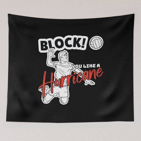 Item preview, Block you Like a Hurrican Funny Beach Volleyball Player   designed and sold by Rzelemenz.