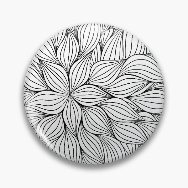 Item preview, Lineart Abstract Floral Pattern designed and sold by ToySenTrends.