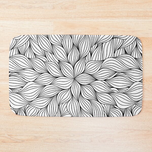 Item preview, Lineart Abstract Floral Pattern designed and sold by ToySenTrends.
