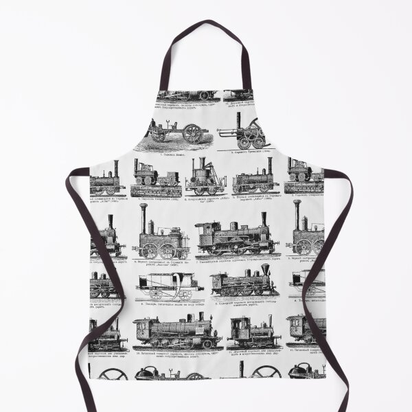 Item preview, Vintage retro steam old trains poster black designed and sold by Nishad4.