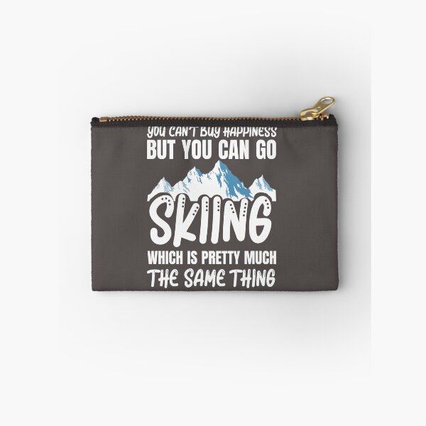 Item preview, you can't buy happiness but you can go skiing which is pretty much the same thing designed and sold by Yallwofunart.