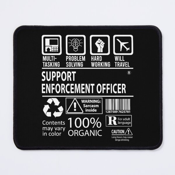 Item preview, Support Enforcement Officer T Shirt - MultiTasking Certified Job Gift Item Tee designed and sold by andahanson.