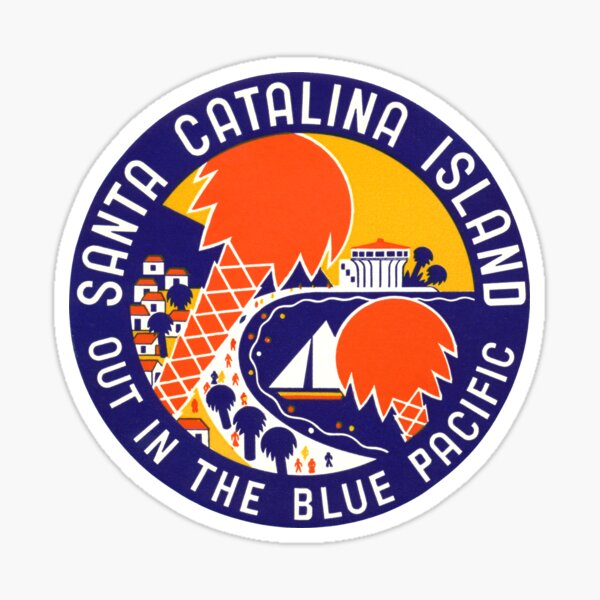 1935 Santa Catalina Island Sticker