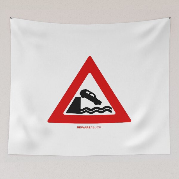 Item preview, Car Swimming Funny Sign designed and sold by BEWAREables.