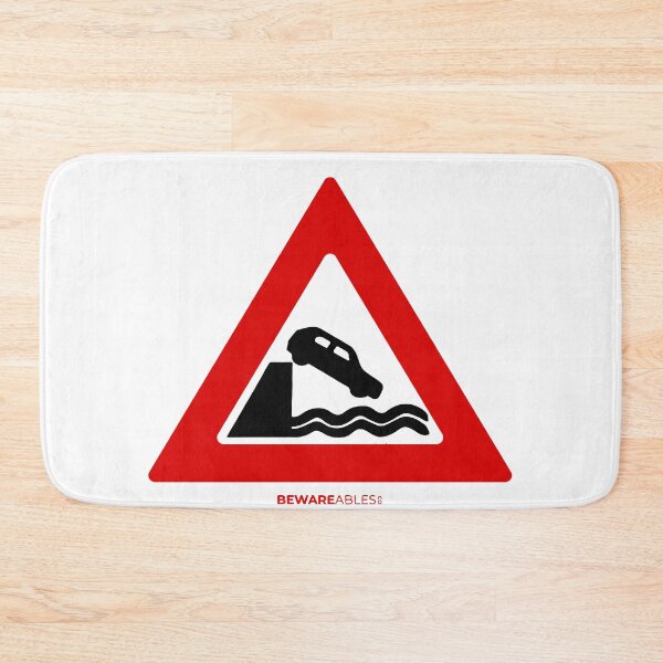 Item preview, Car Swimming Funny Sign designed and sold by BEWAREables.