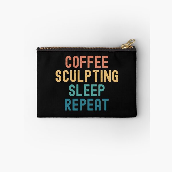 Item preview, Coffee Sculpting Sleep Repeat - Funny Sculpting & Coffee Gift designed and sold by kindxinn.