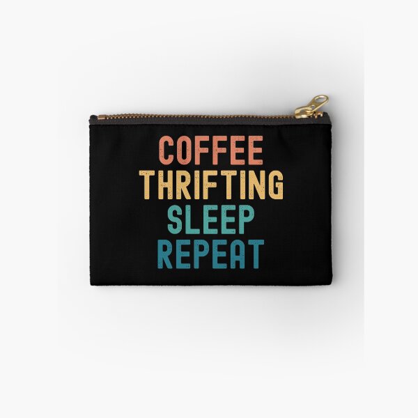 Item preview, Coffee Thrifting Sleep Repeat - Funny Thrifting & Coffee Gift designed and sold by kindxinn.