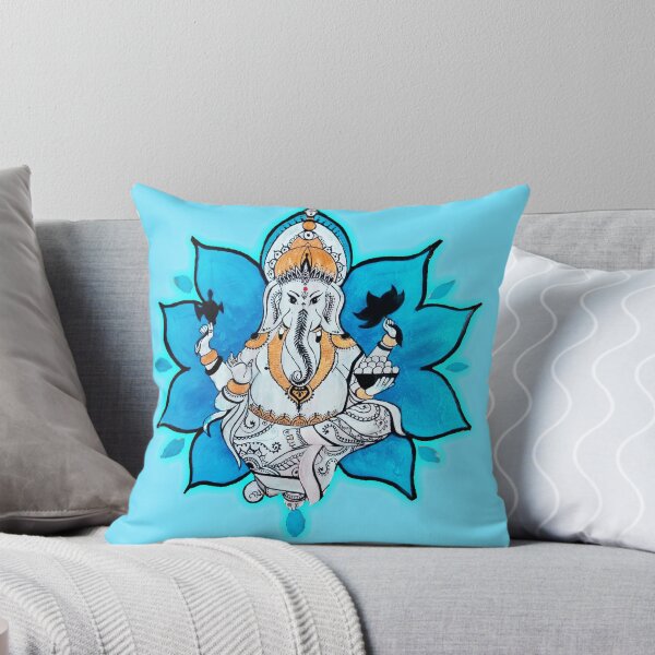 Aperçu de l'œuvre sri ganesha éléphant sur une fleur décorative art indien tatouage individuel exclusif créée et vendue par stivi-flams.