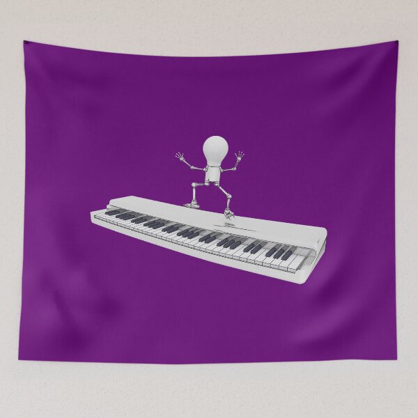 Item preview, Lightbulbs figure dances on a keyboard designed and sold by MIRO3D.