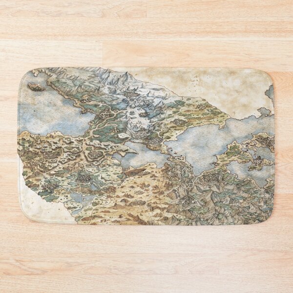Item preview, Octopath Traveller World Map designed and sold by GenericGaming01.