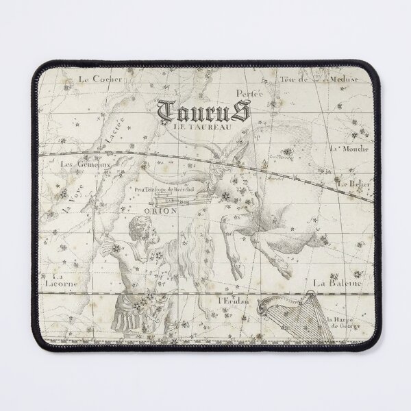 Item preview, Taurus zodiac sign, vintage star map year 1795 designed and sold by NineJuly.