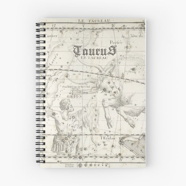 Item preview, Taurus zodiac sign, vintage star map year 1795 designed and sold by NineJuly.