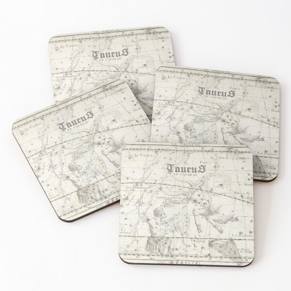 Item preview, Taurus zodiac sign, vintage star map year 1795 designed and sold by NineJuly.