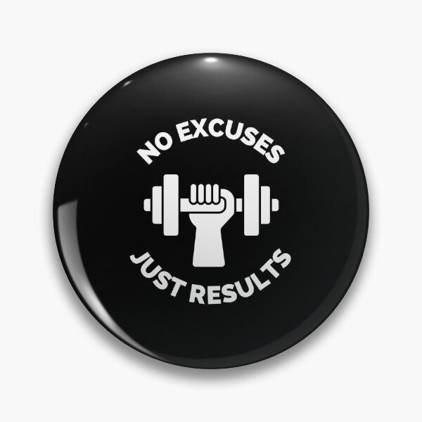 Item preview, No Excuses Just Results Running Cross Country Fitness Gym Sport Motivation Inspirational Quote designed and sold by ExploreTheStore.