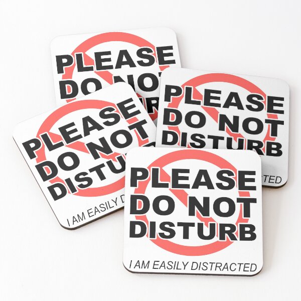 Item preview, PLEASE DO NOT DISTURB - I Am Easily Distracted designed and sold by SarcasticWords.