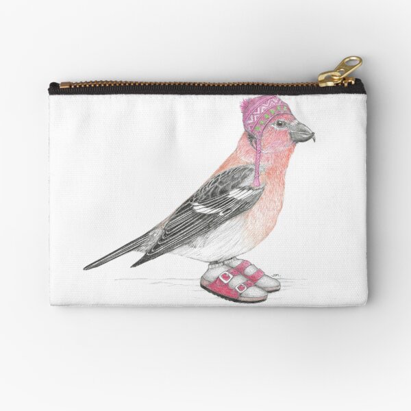 Item preview, White Winged Crossbill in Sandals designed and sold by JimsBirds.
