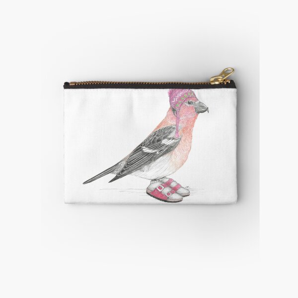 Item preview, White Winged Crossbill in Sandals designed and sold by JimsBirds.