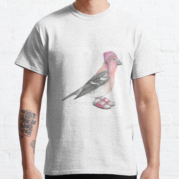 White Winged Crossbill in Sandals Classic T-Shirt